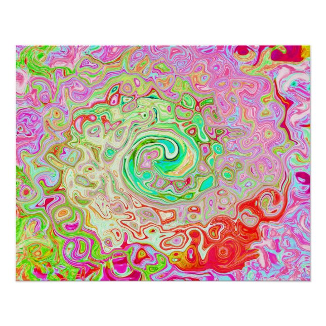 Pôster Cabeça de Abstrato retrógrada do pasto verde (Frente)
