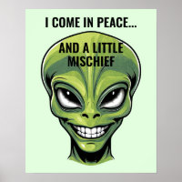 Cabeça de Alienígena Verde