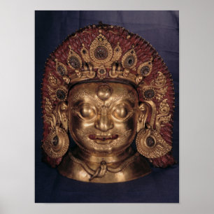 Poster Cabeça de Bhairava, fim do século XVII