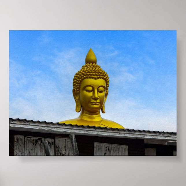 Poster Cabeça de Buda em Banguecoque (Frente)