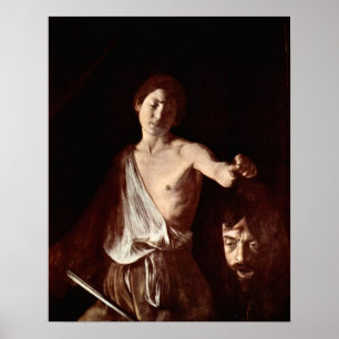 Pôster Cabeça de Caravaggio-The do Medusa, Tondo