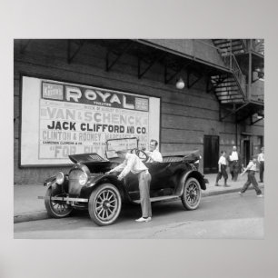 Poster Cabeça de cartaz do vaudeville, 1900s adiantados