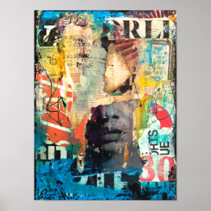 Poster Cabeça de Colagem