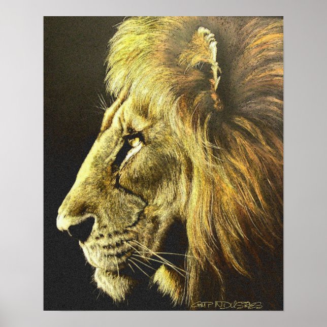 Poster Cabeça de Leão (Frente)