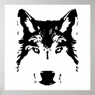 Poster Cabeça de lobo