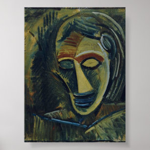 Poster Cabeça de mulher por Pablo Picasso (1908)