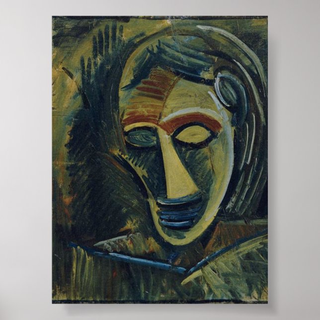 Poster Cabeça de mulher por Pablo Picasso (1908) (Frente)