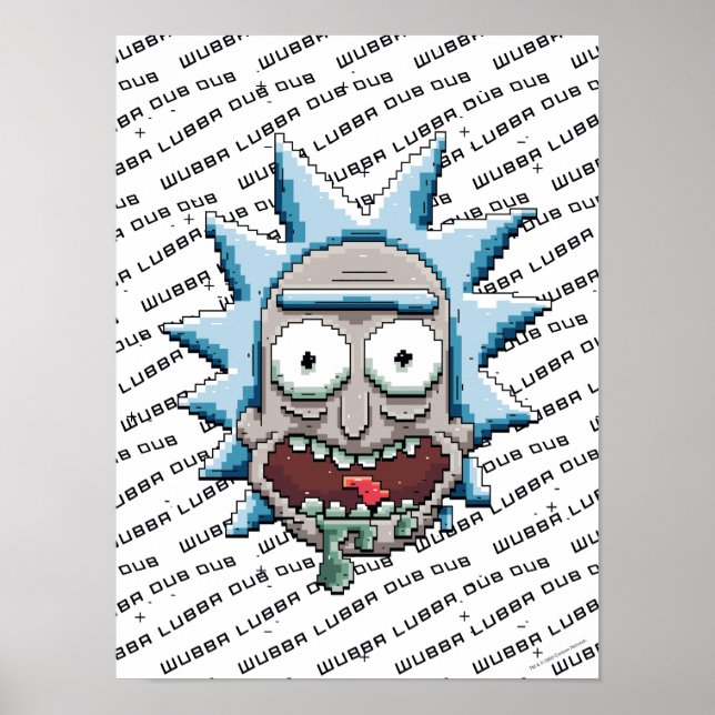 Poster Cabeça de Soltar do Rick Pixelverso (Frente)
