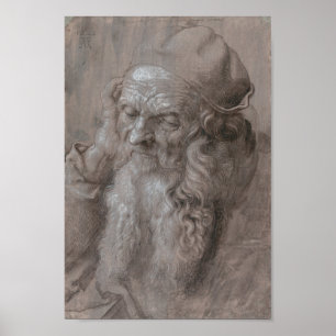 Pôster Cabeça de um ancião por Albrecht Durer