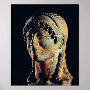 Pôster Cabeça de uma mulher de Etruscan