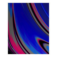 Cabeça Fractal de Abstrato magenta azul escura