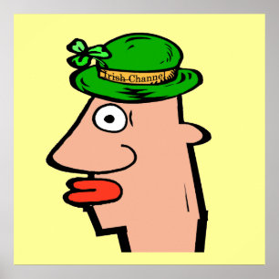 Pôster Cabeça irlandesa do canal
