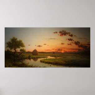Poster Cabeça - Pôr Do Sol Nos Mares 1867