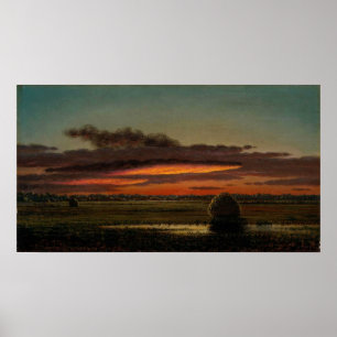 Poster Cabeça - Pôr Do Sol Sobre Os Mares 1890