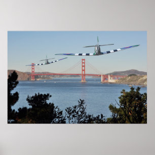 Poster Cabeça-quente e golden gate bridge