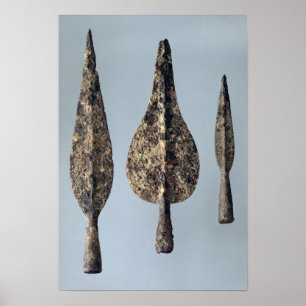 Poster Cabeças da lança e do dardo, 475-300 BC