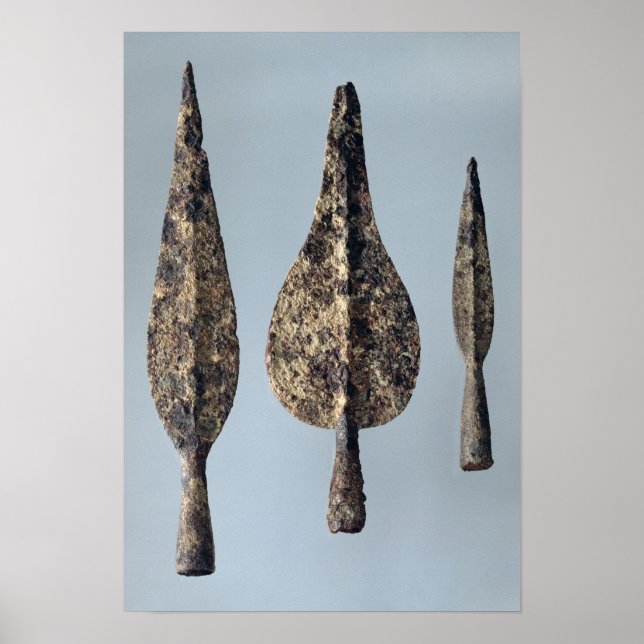 Poster Cabeças de Lance e Javelin, 475-300 a.C. (Frente)