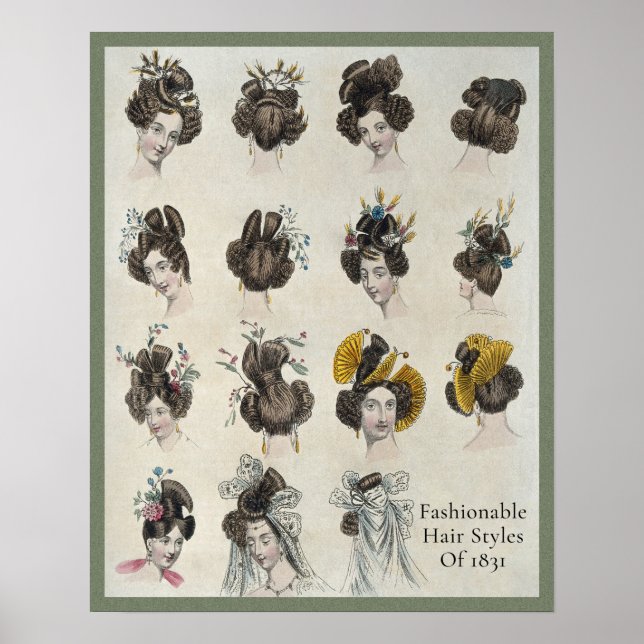 Poster Cabeleireiros faseáveis de 1831 (Frente)