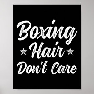 Poster Cabelo Boxing Não se importa com o presente de art