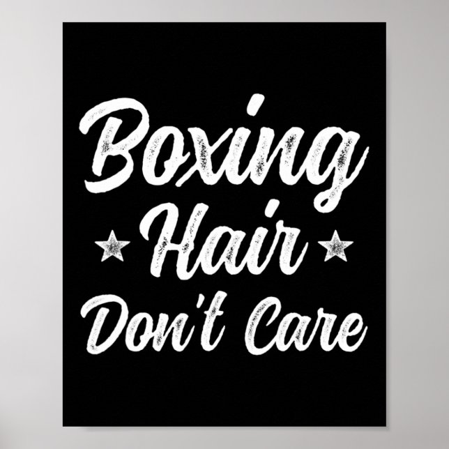 Poster Cabelo Boxing Não se importa com o presente de art (Frente)
