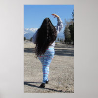 Cabelo Clássico De Comprimento E Neve Nas Montanha