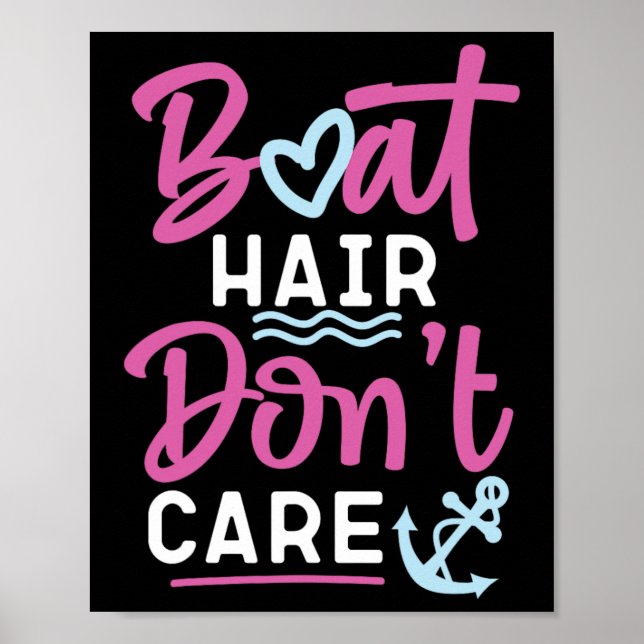 Poster Cabelo de barco à vela não se importa (Frente)