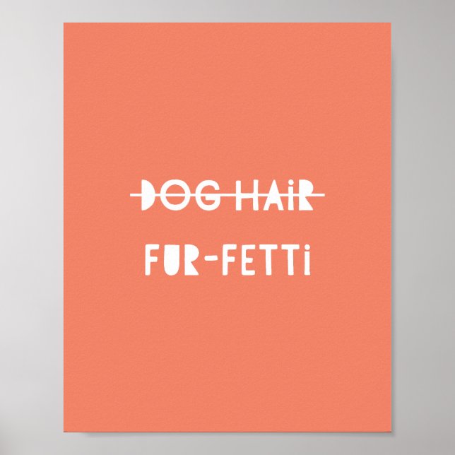 Poster Cabelo De Cachorro Pele De Fetti Cute Engraçado La (Frente)