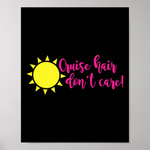 Poster Cabelo de Cruzeiro Não Liga Barco de Viagem Engraç