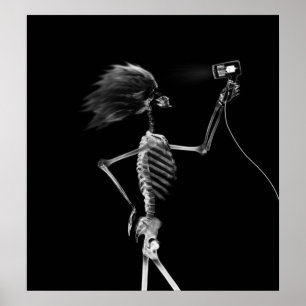 POSTER - CABELO DE ESQUELETO DO RAIO X QUE