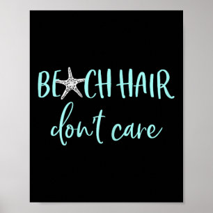 Poster Cabelo de Praia - Férias de Verão Engraçadas