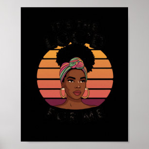 Poster Cabelo Loc'd Rainha Negra Afro Mulher Melanina Art