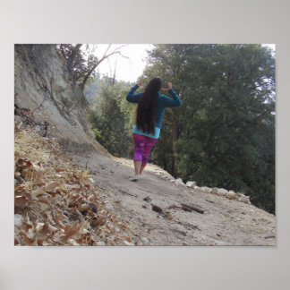 Pôster Cabelo Longo Na Floresta