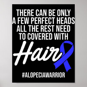 Poster Cabelo Perfeito Guerreiro da Perda de Cabelo Consc