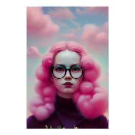 Pôster Cabelo Rosa Sério