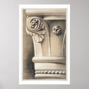 Poster Ca'Bernardo, capital de eixos da janela, 'de Examp