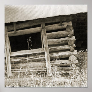 Poster Cabina de Log Antiga