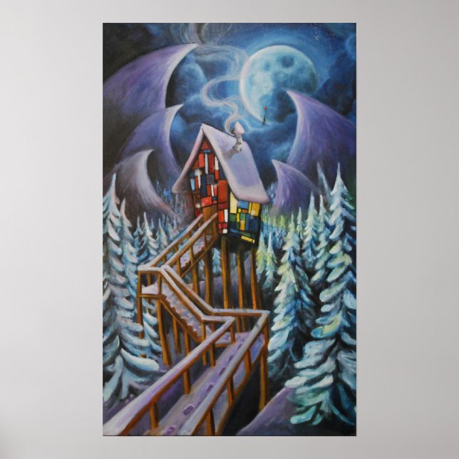 Pôster Cabina de vidro contida (Frente)