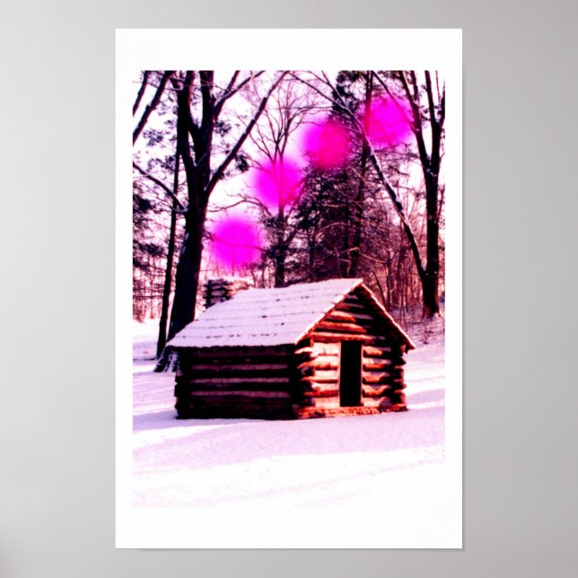 Pôster Cabina na floresta (Frente)