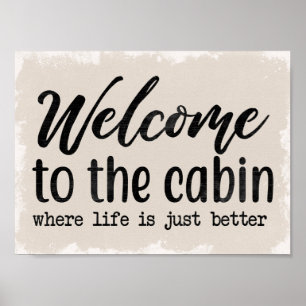 Poster Cabine - boa vinda a nossa cabine
