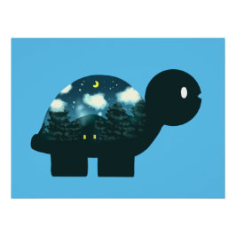 Pôster Cabine De Céu Noturno Em Tartaruga Florestal