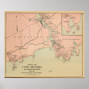 Pôster Cabo Arundel, Kennebunkport, Maine