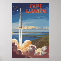 Cabo Canaveral Flórida - Viagem de Arte Retro