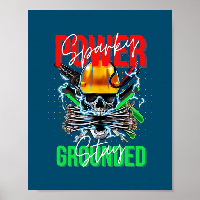 Poster Cabo elétrico do Engenheiro elétrico (Frente)