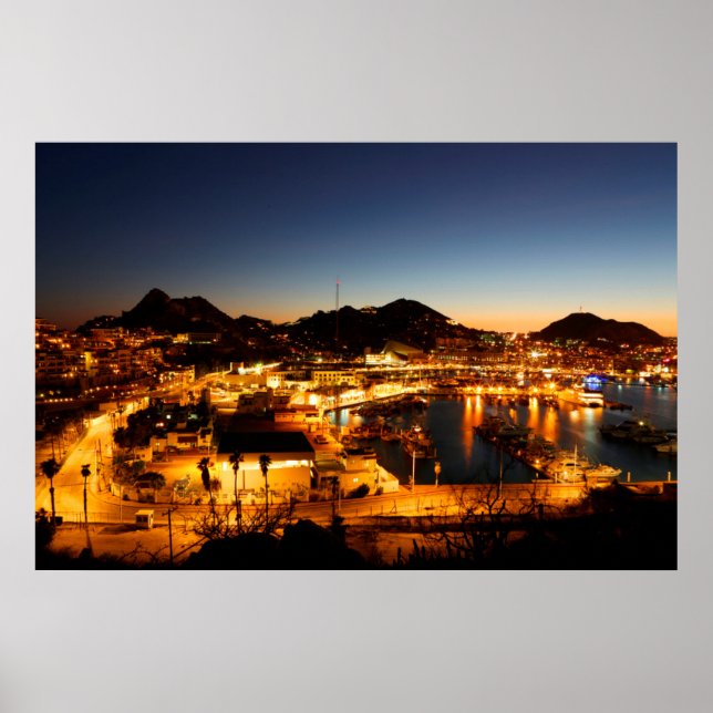 Poster Cabo San Lucas Cityscape Ao Sunset, México (Frente)