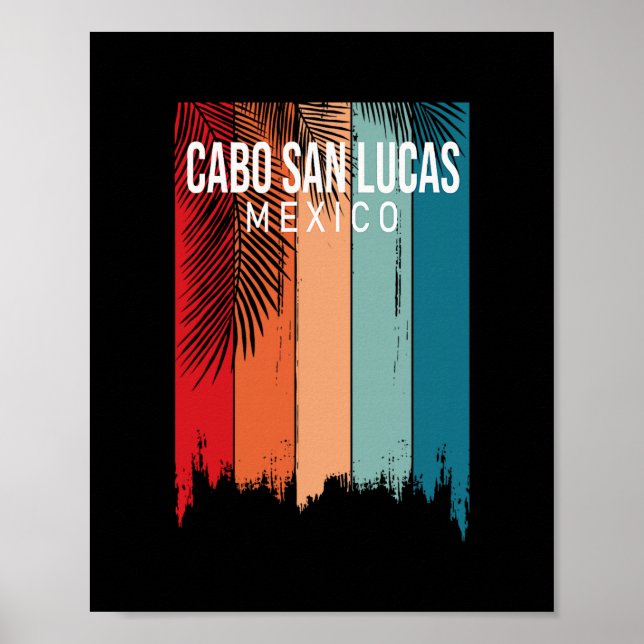 Poster Cabo San Lucas México Retrô  (Frente)