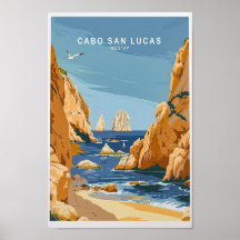 Cabo San Lucas Viagem Impressão, Arte de Muro do M