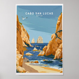 Poster Cabo San Lucas Viagem Impressão, Arte de Muro do M
