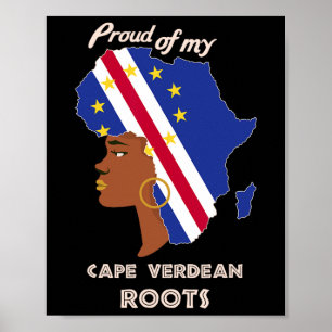 Poster Cabo-Verdiano Raiz da História Negra Mês das Mulhe