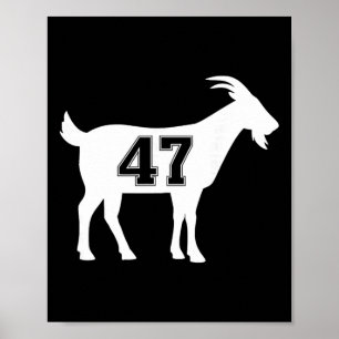 Poster Cabra 47 Trump Número 47 Presidente Trump Cabra 47