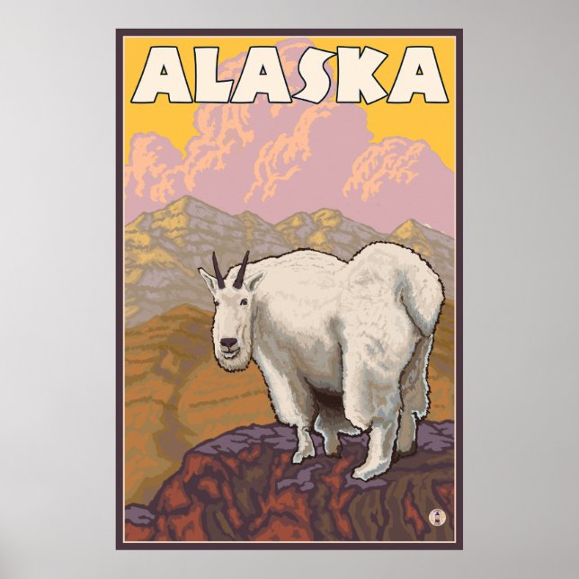 Poster Cabra de Montanha - Alasca (Frente)